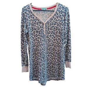 Leopard print sleep shirt
